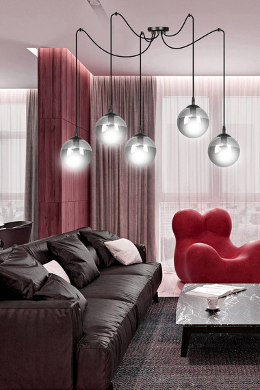 Zwis GIGI 5 BL GRAFIT czarny (937/5) - Emibig