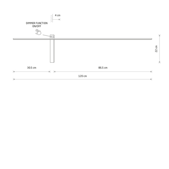 Lampa Ścienna Nowodvorski Impulse Led L 8117