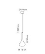 Lampa Wisząca Sillux GRANADA SP 7/294 B30 biały/chrom 30 cm