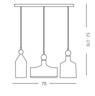 Lampa wisząca Ideal Lux Triade SP3