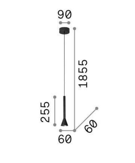 Lampa Wisząca Ideal Lux 279770 Diesis