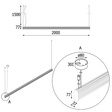 Cleoni FP002/A2/OP/196/930 Avar oval 200cm Zwis