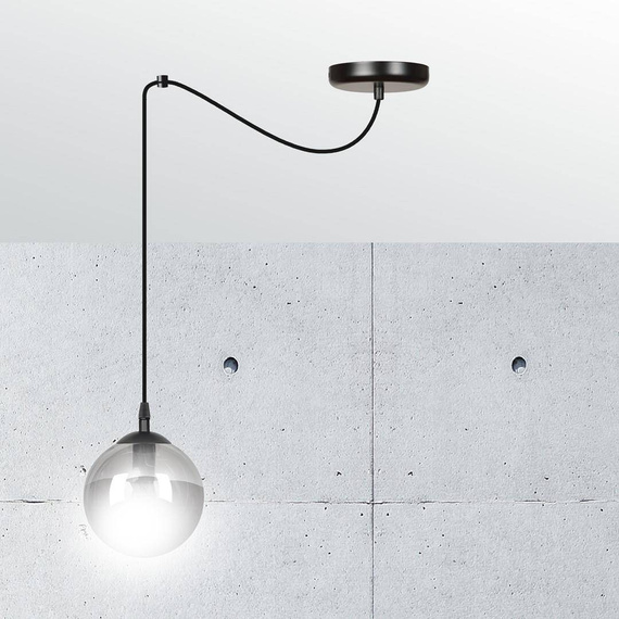 Wisząca lampa GIGI 1 BL GRAFIT czarny (937/1) - Emibig