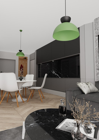 Żyrandol Emibig Lunaro 1s Bl Green (1473/1S)