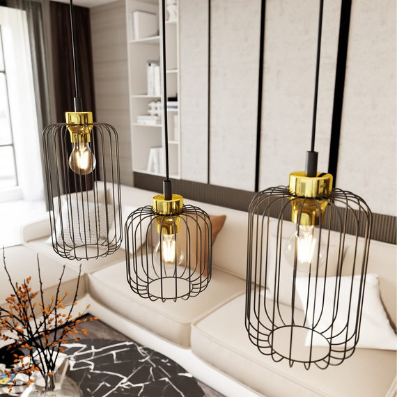 Żyrandol Emibig Vander 3 Bl Gold (1364/3)