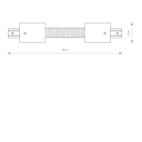 Nowodvorski Profile Recessed Flex Connector 8385 Złącze giętkie do szynoprzewodu