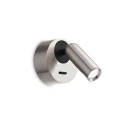 Lampa Ścienna Ideal Lux Bean Ap Round Nickel 260631
