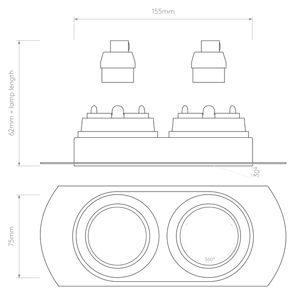 Oprawa Do Zabudowy Astro Trimless 1248021