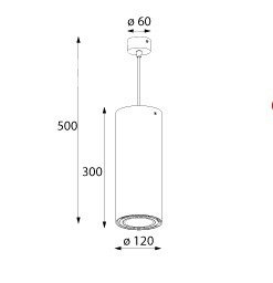 Cleoni TITO T113R1 117 Lampa Wisząca biały