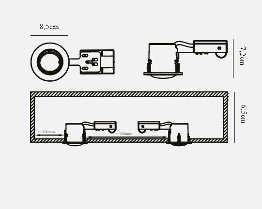 Nordlux Mixit Pro 71810132 Oprawa do zabudowy