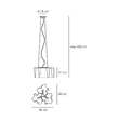 Nowoczesna lampa wisząca Artemide Logico 0454010A