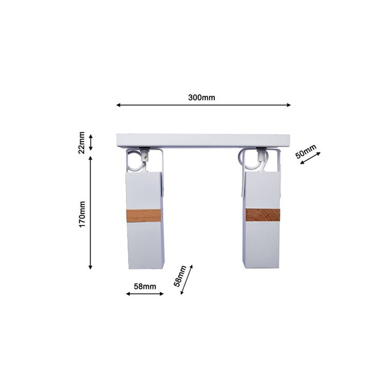 Lampa Sufitowa Milagro Vidar 2 MLP5406