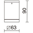 Spot zewnętrzny Novolux Mounted 555E-G21X1A-01