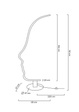 Moosee Face MSE1501100420 Lampa Stojąca