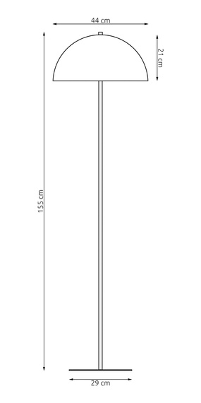 Lampa Stojąca Emibig Mogu Lp1 Or (1458/LP1)