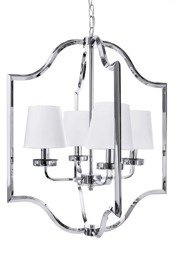 Lampa wisząca glamour Dann Lux New York 4 Duża DLD0211 chrom