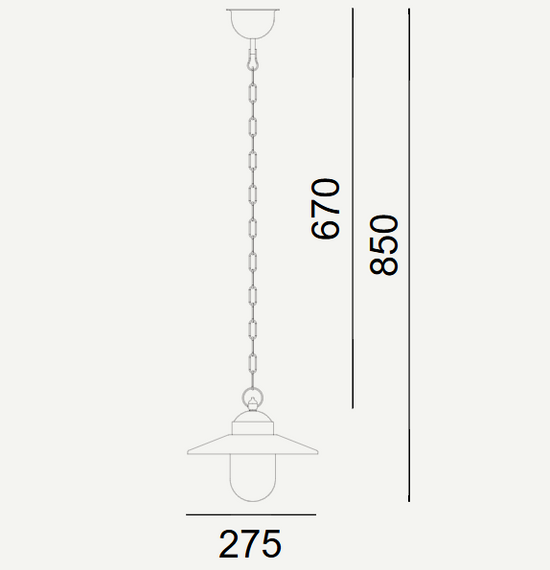 Lampa wisząca Karlstad Norlys 230A/BL