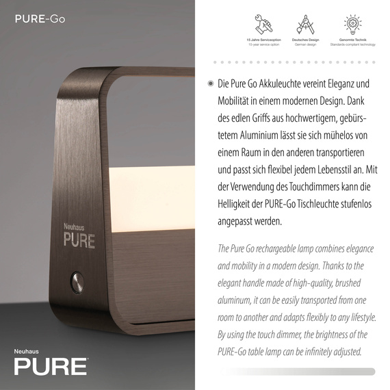 Paul Neuhaus Pure Go 003902-031699 Lampka Biurkowa