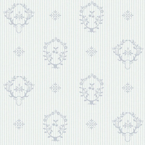 Błękitna tapeta dziecięca Grandeco JACK 'N ROSE LL-08-04-4