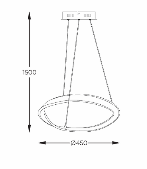 Girona Zuma Line Lampa wisząca MD9190-1S-3NT