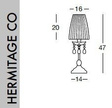 Lampka Evi Style HERMITAGE CO