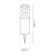 Lampa Stojąca Zewnętrzna Milagro EKO1451