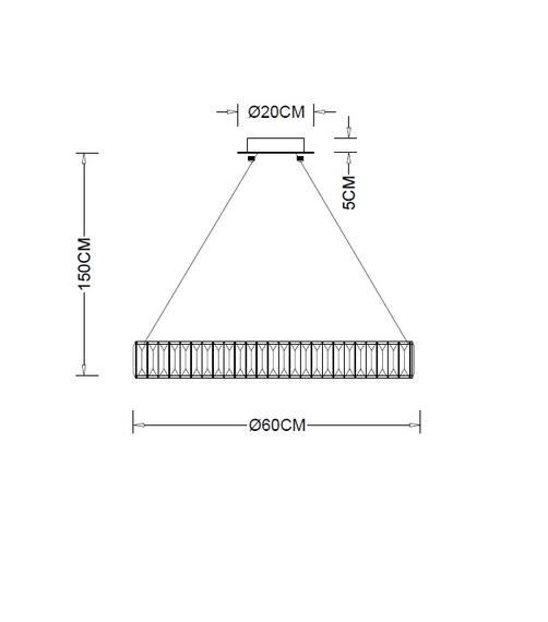Lampa Wisząca Berella Light Malati 60 złota BL5599