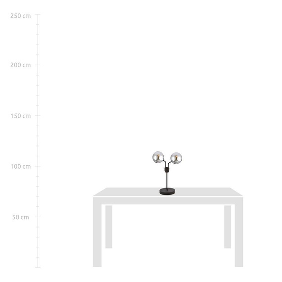 Lampka nocna NOVA LN2 BLACK/GRAFIT czarny (1140/LN2) - Emibig