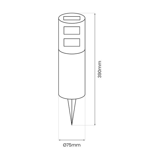 Lampa Stojąca Zewnętrzna Milagro EKO1451