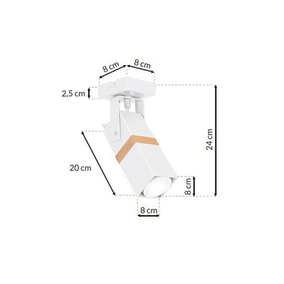 Lampa ścienna Milagro Vidar MLP5405