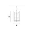 Lampa wisząca Masiero Papilio S3+3 czarna