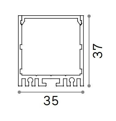 Szynoprzewód Ideal Lux Vision Trimless 270524 2 m