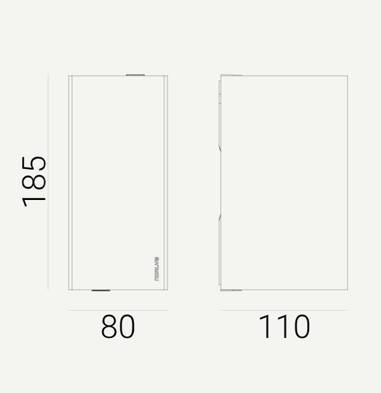 Norlys Lampa ścienna zewnętrzna Lillehammer 2271GR grafitowy up&down