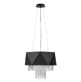 Lampa Wisząca Elstead Lighting Zuma HK-ZUMA6-SBS Czarno Srebrny
