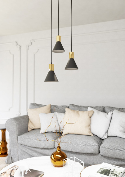 Lampa Wisząca Emibig Rosa 3 Prem Bl (1388/3PREM)