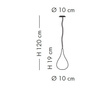 Lampa Wisząca Lampade Italiane GOCCE SP1047/10 złoty halogen