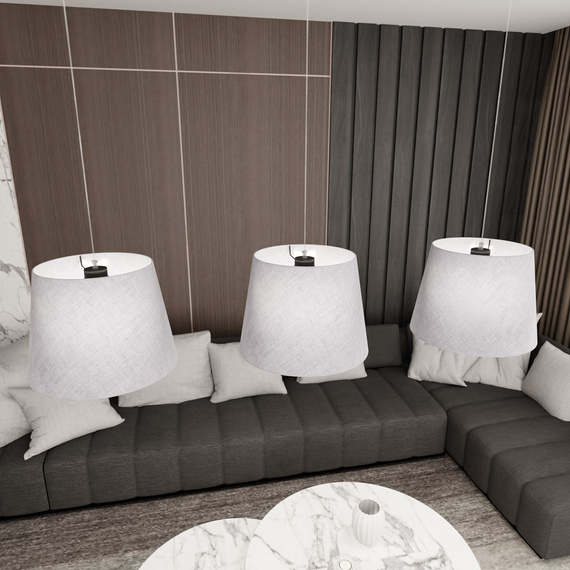 Lampa Wisząca Emibig Epoca 3 Grey (1405/3)