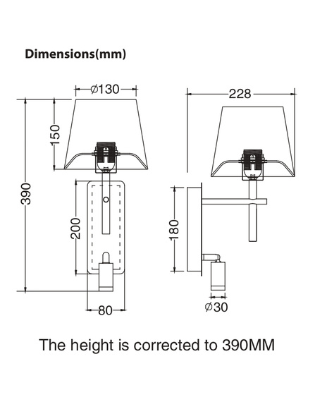 Lampa Ścienna Zuma Line Luna 003064-034697