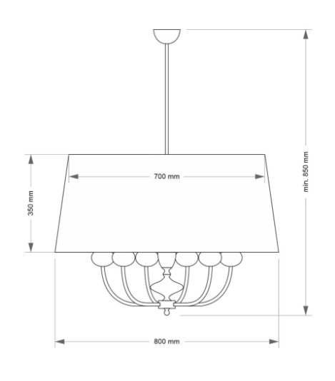 Żyrandol Kutek Mood Narni NAR-ZW-6(CZ)