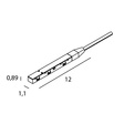 MAXLIGHT NA0001 Końcówka zasilająca zasilacza zewnętrznego Micro11 czarny