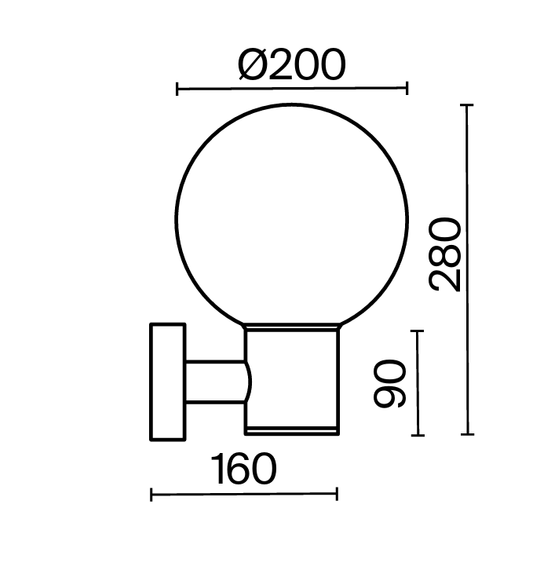 Bold Maytoni O598WL-01GR Lampa ścienna ogrodowa