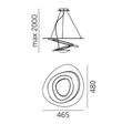 Lampa wisząca Artemide Pirce 1249020A