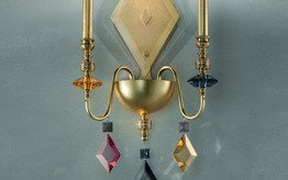 Lampa Ścienna Masiero Chic A2 N złota