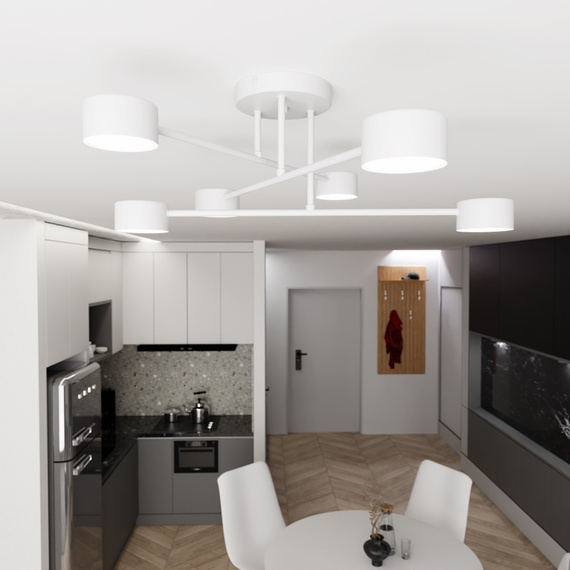 Lampa Sufitowa Emibig Halo 6 White (1356/6)