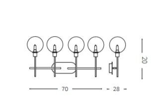 Lampa ścienna Ideal Lux Maracas PL4