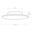 Milagro Disk IP65 Lampa ścienna 25cm ML1288