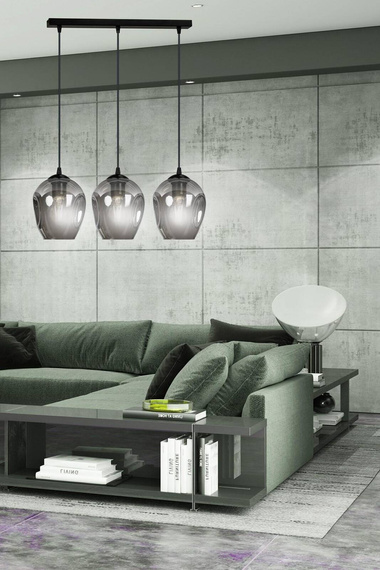 Wisząca lampa ISTAR 3 BL GRAFIT czarny (680/3) - Emibig