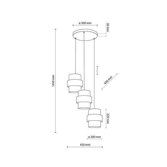 Lampa Wisząca TK Lighting Calisto 6018