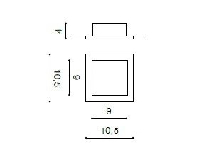 Oprawa wpuszczana Azzardo Minorka AZ4142
