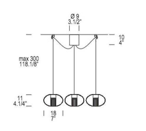 Fairy SG-D3 Lampa Wisząca Leucos owalna